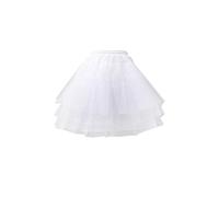 GUMEI Sottogonna Donna Bambina Tinta Unita Balletto Tulle Corto Crinolina Sottoveste Abito da Ballo Multistrato Lolita Sottogonna Elastico in Vita con Coulisse Regolabile