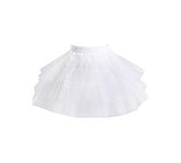 GUMEI Sottogonna Donna Sposa Multistrato Maglia Bianca Lolita Corta Sottogonna Tutu Gonna con Anello in Acciaio Principessa Dolce Trambusto da Sposa Sottogonna