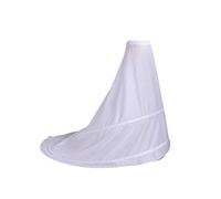 GUMEI Sottoveste Sposa Abito da Sposa Gonna da trascinamento Sottogonna Senza Filato 2-Cerchi Elastico in Vita Coulisse Regolabile Gonne Antiscivolo a Coda di Pesce