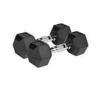 Rebel - Manubrio in ghisa HEX gommato 2 x 8 kg RBA-2325-08