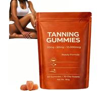 Gummies abbronzanti da donna, 2026 abbronzatura rapida senza sole, astaxantina, miscela di beta-carotene e licopene, integratore abbronzatura,luminosità e idratazione della pelle per un bagliore(1box)