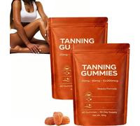 Gummies abbronzanti da donna, 2026 abbronzatura rapida senza sole, astaxantina, miscela di beta-carotene e licopene, integratore abbronzatura,luminosità e idratazione della pelle per un bagliore(2box)