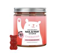 Gummies alla Biotina e Cheratina - Unghie & Capelli - con Vitamina C, E, Biotina, Zinco, Selenio, Rame - 90 pezzi (3 mesi) - Senza Zucchero e Vegetariano - Bears with Benefits