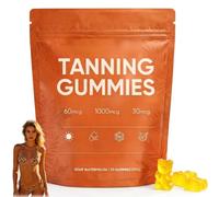 Gummies Autoabbronzante, 30 gomme per abbronzare la pelle, miscela beta-C-arotene e L-Ycopene, migliora la pelle naturale