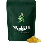 Gummies della salute respiratoria giornaliera di Mullein, erba della foglia di Mullein, sapore di pera, salute polmonare e sollievo dei seni
