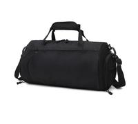 GUMMMY Borsa da palestra Fitness Separazione asciutta e bagnata Borsa da viaggio a breve distanza di grande capacità per gli uomini Borsa a tracolla per sport all'aria aperta, Nero , Taglia unica