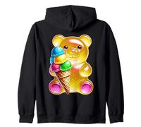 Gummy Bear Candy Ice Cream Cone Giallo Felpa con Cappuccio