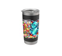 Gummy Bear Candy Sour Masticare Bicchiere termico in acciaio inox doppia parete