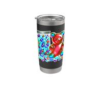 Gummy Bear Candy Sour Masticare Rosso Bicchiere termico in acciaio inox doppia parete