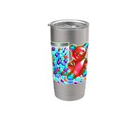 Gummy Bear Candy Sour Masticare Rosso Bicchiere termico in acciaio inox doppia parete