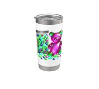 Gummy Bear Candy Sour Masticare Viola Bicchiere termico in acciaio inox doppia parete