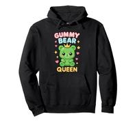 Gummy Bear Regina Divertente Candy Lovers Ragazze Kid Womens Felpa con Cappuccio