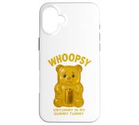 Gummy Bear Whoops Dark Humor Candy Treat Sugar Custodia per iPhone 16 Plus