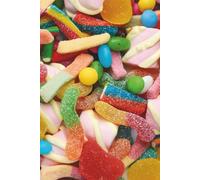 Gummy Candy Journal: Hardcover, 6 x 9 Inches, 180 Pages, Lined Notebook, Matte Finish. Sweet Tooth, Candy Treats, Pink Journal