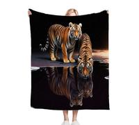 Gumntun Coperta Plaid Matrimoniale 180x200 Ragazzo Tigre Nera, Microfibra Morbido Durevole e Caldo 3D Stampa Peluche, Soffice Coperta in Flanella per Il Tempo Libero Sedia_22320a