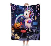 Gumntun Coperta Plaid Matrimoniale 180x200 Riccio Animato Viola, Microfibra Morbido Durevole e Caldo 3D Stampa Peluche, Soffice Coperta in Flanella per Il Tempo Libero Sedia_B11764