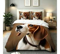 Gumntun Copripiumino Una Piazza e Mezza 200 x 200 cm Cane Animale-B250 | Ideale Come Regalo per Un Amico,Stampa Digitale Biancheria da Letto,Copripiumone con e Cravatte, 2 Federe 50x80 cm