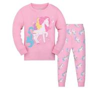Gumyoss Pigiama per Bambine Unicorno Set Pigiama per Bambini Cotone Maniche Lunghe Inverno Unicorno 2 Pezzi 11 Anni