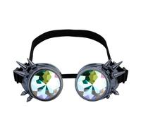 (Gun Ash) Occhiali Steampunk Gothic Vintage Eyewear Rainbow per ComicCon Photo Props Unisex Cosplay