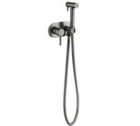 Gun gray,Spruzzatore Bidet Portatile Per WC Con 2 Modalità, Set Di Accessori Per Bidet in Ottone Con Tubo Flessibile Per Acqua Calda E Fredda, Pannolini in Tessuto Per La Pulizia