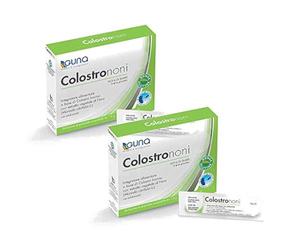 Guna ColostroNoni - Integratore Alimentare - 48 Bustine (2 Confezioni da 24) - con Colostro Bovino e Noni di Tahiti