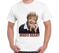 Guncha Tshirt Who Is Dead Jessica Fletcher Angela Lansbury She Wrote Men White S