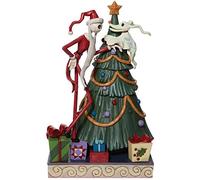 Gund Enesco Disney Traditions by Jim Shore Nightmare Before Christmas Santa Jack And Glow in The Dark Zero Figura, Resina, Vari, Un