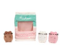GUND Pusheen Meowshmallows - Borsa con mini peluche rimovibile, a partire dagli 8 anni, colore: rosa/verde, 19,1 cm