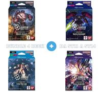 Gundam Card Game Starter Deck Bundle ST11 ST12 ST13 ST14 - 4 Mazzi ENG