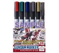 GUNDAM MARKER AMS-121 METALLIC SET COLORI GSI CREOS
