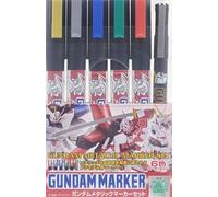 Gundam Metallic Marker Set (6 colori) GMS121 - mrhobby modellismo