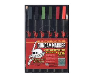 Gundam Marker GMS108 GUNPLA Zeon SET GM34-39 Pennarelli (6) GSI CREOS