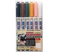 Mr. Hobby - Set di pennarelli Gundam Marker GMS113 Real Touch 2 (5 colori + 1 set trasparente)