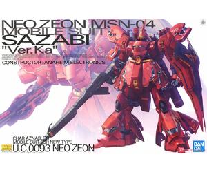 GUNDAM MG Master Grade Sazabi MS-04 Ver. KA 1/100 Model Kit Gunpla Bandai