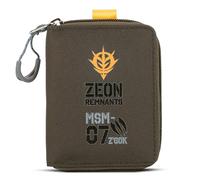 Gundam Unicorn MSM-07 Z'GOK Portafoglio con cerniera Anime Porta carte con cordino per uomo, Marrone, Msm-07 Z'gok Portafoglio con Cerniera