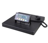 GundG PSB - Bilancia a piattaforma, per pacchi, superficie di carico resistente in alluminio di ghisa 40 x 40 cm; utilizzabile a batteria 300 kg x 100 g/20 kg x 50 g