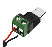 Gungtj Adattatore di tipo C, maschio a 2 pin senza saldatura, convertitore terminale da USB a vite a 2 pin, per riparazioni scientifiche industriali, fai da te, ricarica, cellulari, tablet, fotocamere