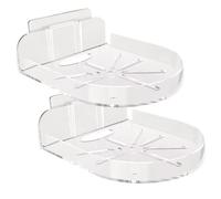 Gungtj Baby Monitor Shelf, 2x Wall-Mounted Baby Mount, 4.72x3.74 Inches Secure Camera Bracket and Storage Rack for Nursery, Bedroom, Bathroom, Indoor, Outdoor, Retail, Home Display
