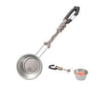 Gungtj Bait Bowls - Stainless Steel Mixing Cup, Powdered Fish Food Container with Easy pour, Multifunctional Angling Tackle Gear, Fishing Accessories for Men Women, Outdoor Fishing Equipment