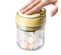 Gungtj Bottiglia per il ghiaccio 2 in 1, portatile, a prova di perdite, senza tocco, per campeggio, escursionismo, viaggi, ufficio, casa, viaggi all'aperto, viaggi su strada, picnic, spiaggia