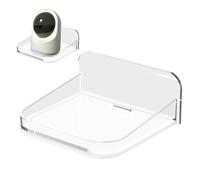 Gungtj Camera Wall Mount, Security Lens Shelf, No-Drill Rack Bracket, Clear Acrylic Display, Wall-Mounted Organizer, 1.97x3.94x4.72 Inches, Bathroom And Bedroom Spaces