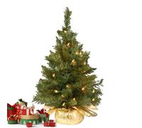 Gungtj Christmas Tree, Artificial Pine Tree, 60cm Pre-lit Christmas Tree, Warm White LED Lights, Holiday Decoration, Compact Christmas Tree, Realistic Artificial Tree, Small Christmas Decor,