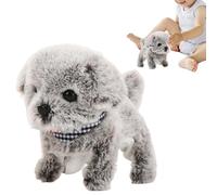 Gungtj Cucciolo Robot Realistico - Cane Interattivo in Peluche, Cucciolo di Peluche che cammina con funzioni di sensore, giocattolo di simulazione per la compagnia con corpo morbido, giocattolo per
