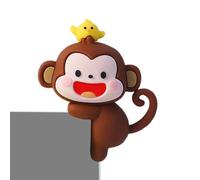 Gungtj Decorazione per computer, simpatiche statuette di scimmia, decorazione per schermo monitor, console camion primate, statuetta navigatore, (5,5 x 6,9 cm), perfetta per necessità desktop