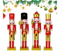 Gungtj di Natale, in legno, a forma di soldato, decorazione da tavolo per vacanze, appartamento, ufficio, scrivania, mensola, soggiorno, feste, camera da