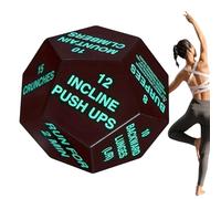 Gungtj Esercise Dice, 12-Sided Fun Small Workout Cube Equipment, Gym Dice for Women Men Athletes, Squats Fitness Game for Home Sports Group Training, Workout Challenge Tool, 3,94 x 4,72 pollici