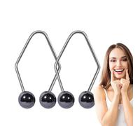 Gungtj Esercitatore del sorriso | Allenatore muscolare alla moda in acciaio inossidabile per guance | Strumento di bellezza per il sollevamento delle guance per lavorare, dormire, leggere, scrivere,