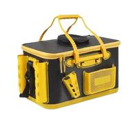 Gungtj Fishing Bucket, Portable Multifunctional Bait Tank, 15.75x9.84x9.84 Inches Sturdy Fish Storage for Trolling, Camping, Kayak, Boat, Travel, Car, Sea Transport, Outdoor Use