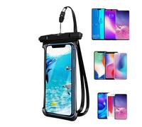 Gungtj Impermeabile Phone Pouch, Touchscreen Waterproof Case, Lightweight Dustproof Dry Bag, Secure Seal, Clear Floating Smartphone Bags for Swimming, Travel, Kayaking and Hiking