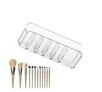 Gungtj Makeup Tray, Wall Cosmetic Holder, Vanity Storage Basin, Space-Saving Bins, Organizer, (7.48x1.06x2.83 Inches), Lipsticks And Brushes, Home Organization